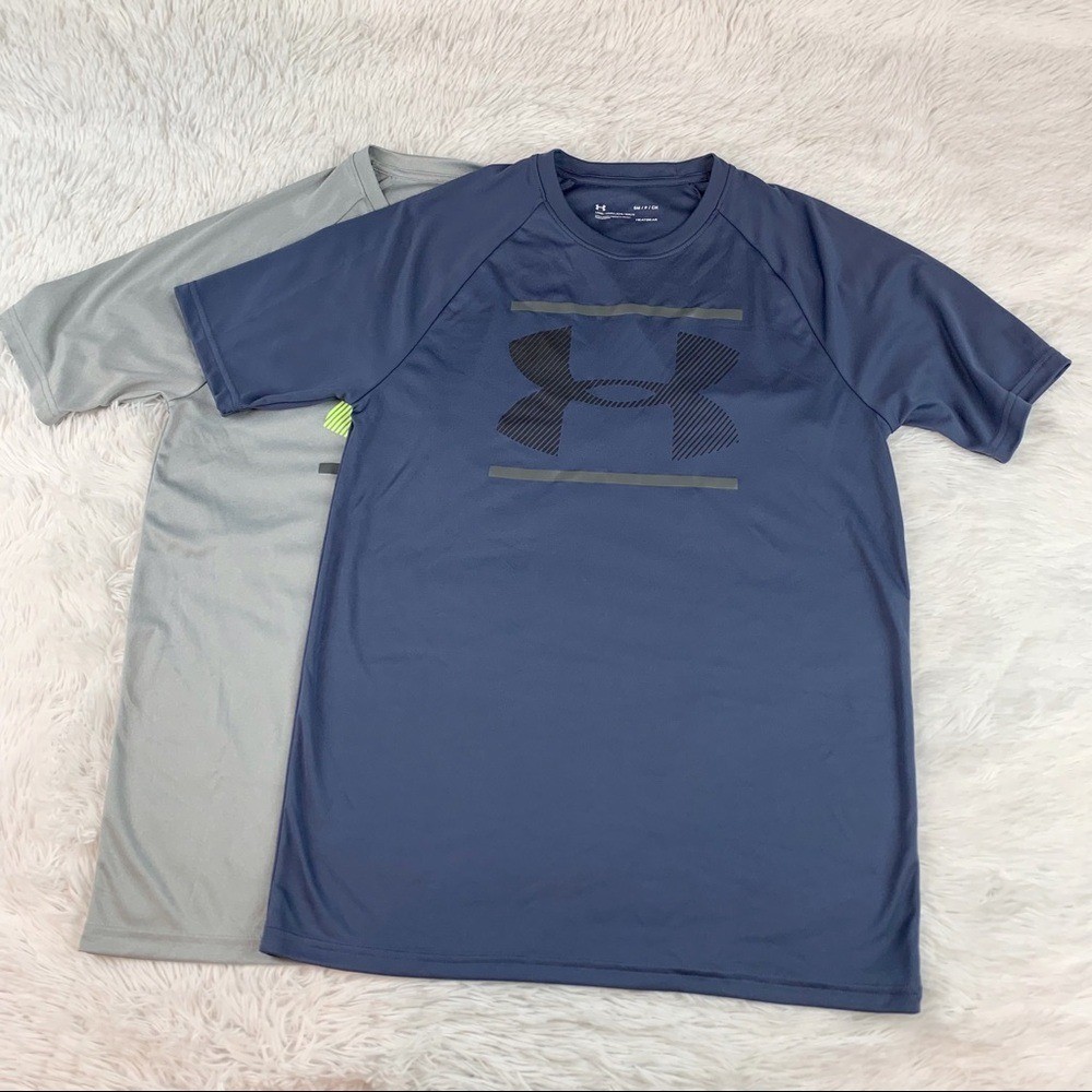 Under Armour set of 2 Men's short sleeve crew neck heatgear t-shirt performance gallery