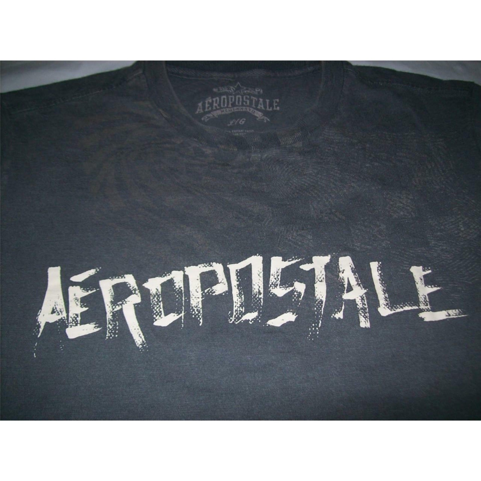 Aeropostale T-Shirt Size Large Gray Mens -1012J96 gallery