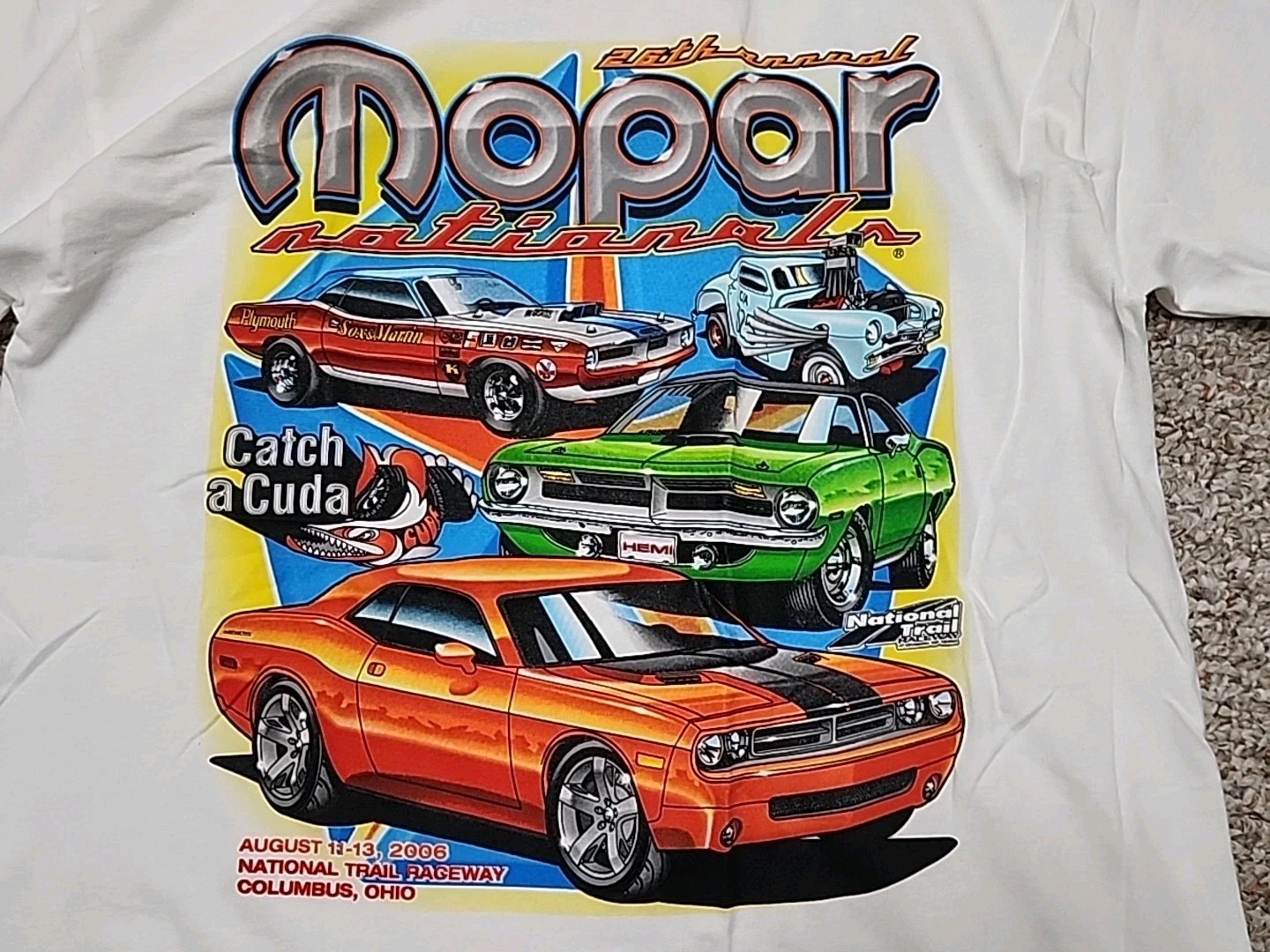 2006 Gildan Mopar Nationals 26th Annual Tee Double Sided Graphic Large gallery