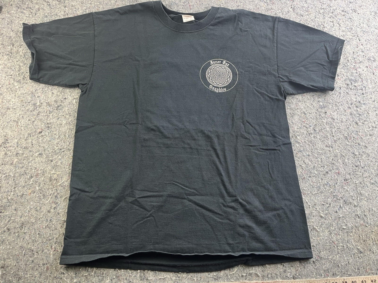 Adult Anvil Inner Eye Graphics T Shirt XL Black Psychedelic Streetwear Vintage gallery