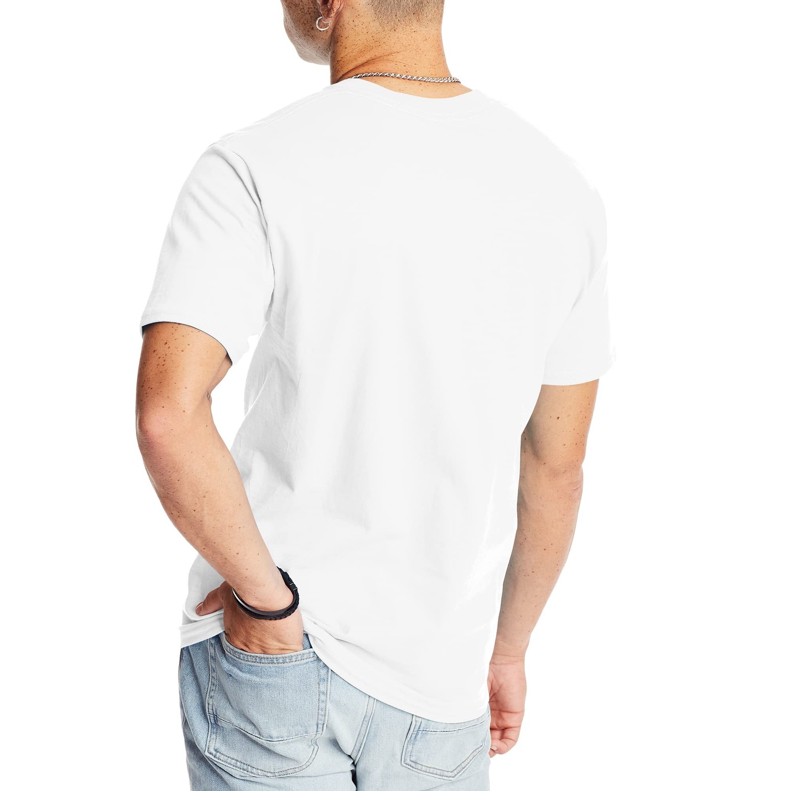 Hanes Mens Beefyt T-shirt, Heavyweight Cotton Crewneck Tee, 1 Or 2 Pack,... gallery