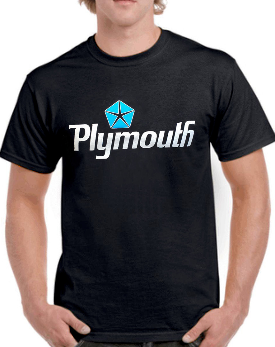 Classic Plymouth Logo 100% Cotton T-Shirt - 426/Hemi/Mopar/440/383/Muscle gallery
