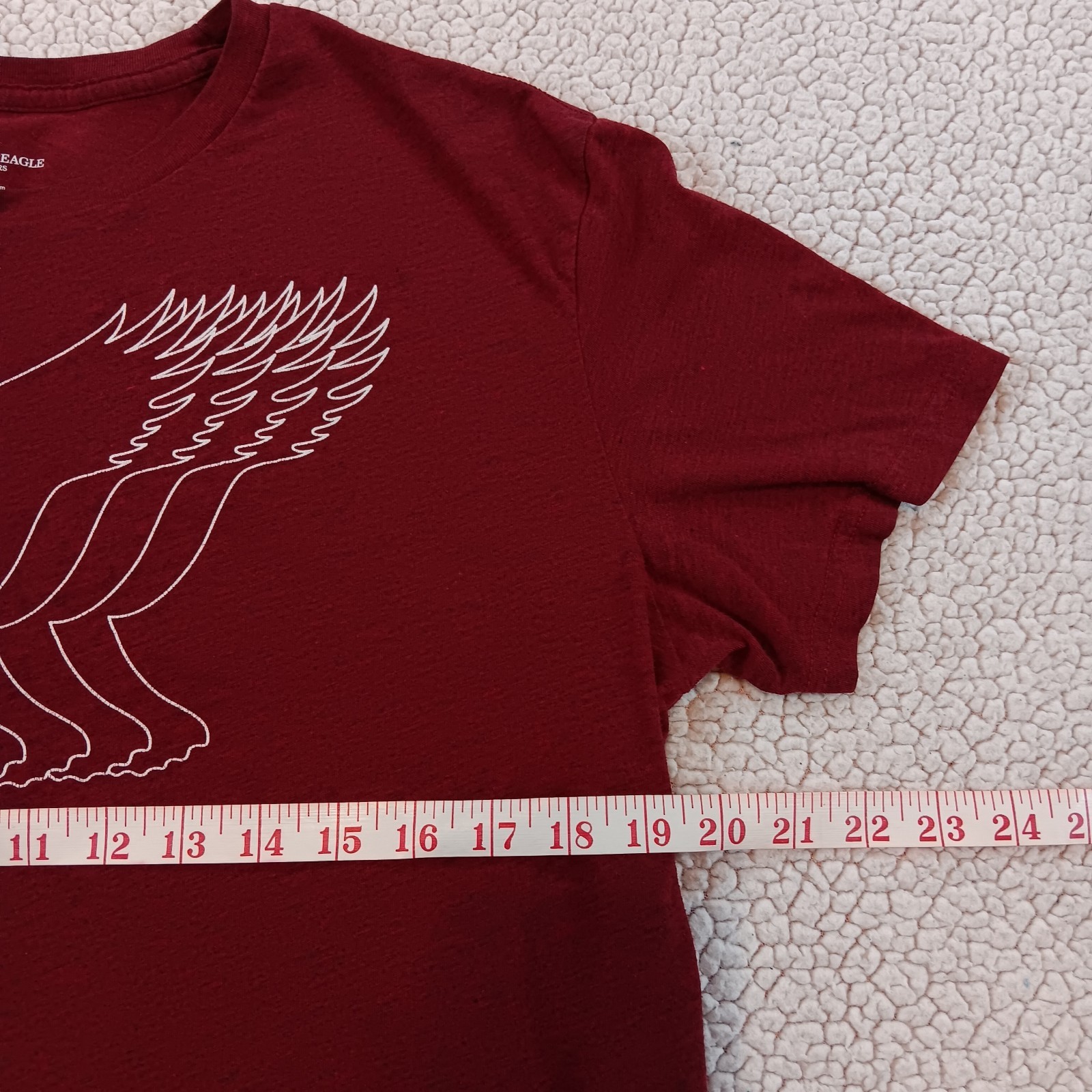 PATRIOTIC American Eagle Outfitters Men's Graphic Crew Neck Tee Red Size L gallery