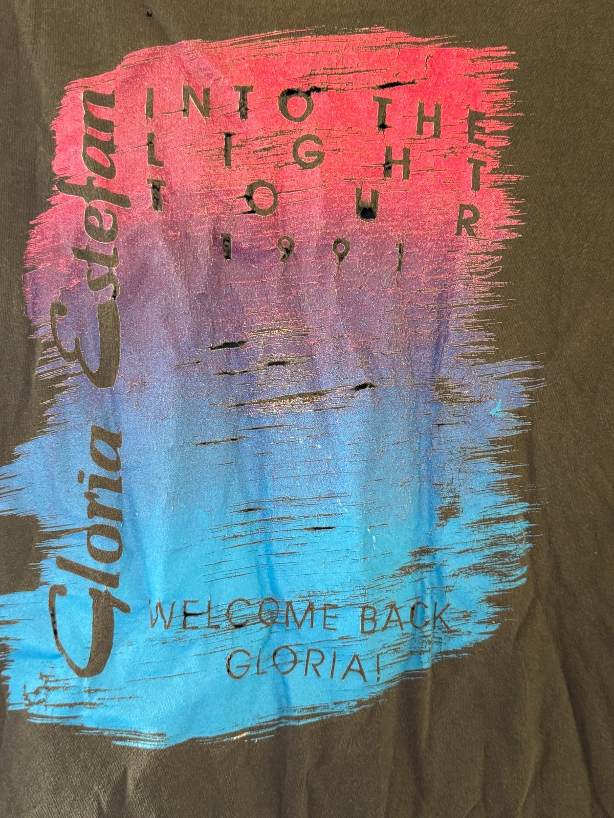 1991 GLORIA ESTEFAN BROCKUM SIZE XL (22x27) *SEE DESCRIPTION* CONCERT TOUR SHIRT gallery