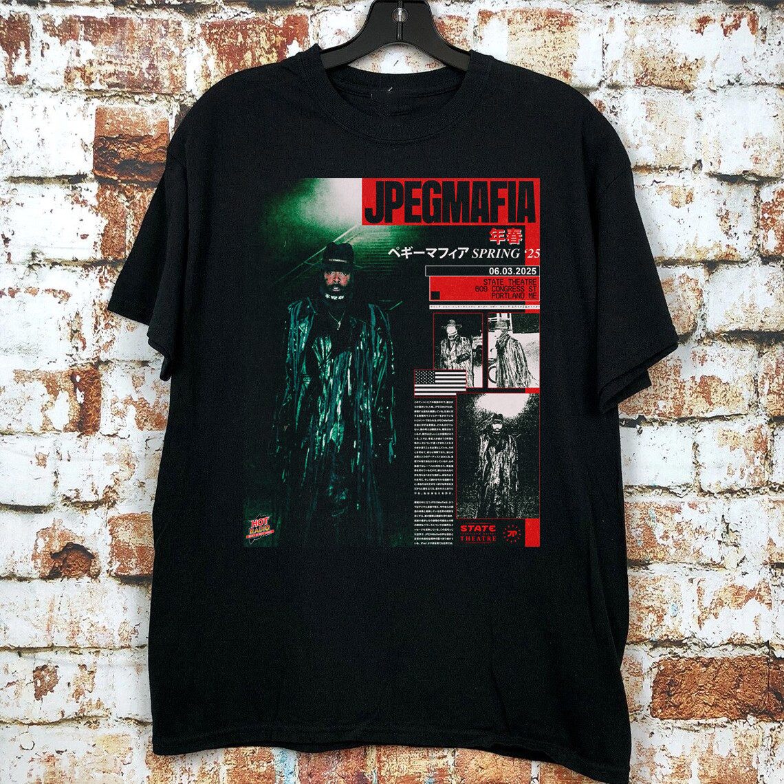 JPEGMAFIA Rapper On Spring Tour 2025 T Shirt Full Size S- 5XL TT556 gallery