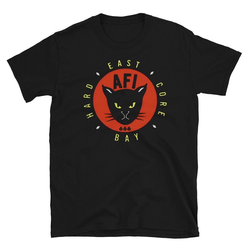 AFI Shirt East Bay Hardcore Cat Face Halloween Black Unisex S-5XL EM0356