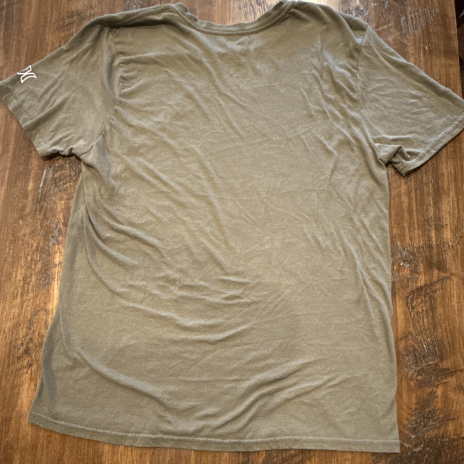 Hurley Men's Green Solid Logo Crew Neck Short Sleeve T-Shirt, Size L gallery