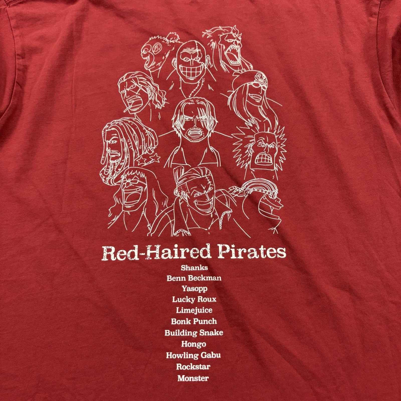 Uniqlo UT One Piece Red Haired Pirates Shanks T Shirt Mens M Anime gallery
