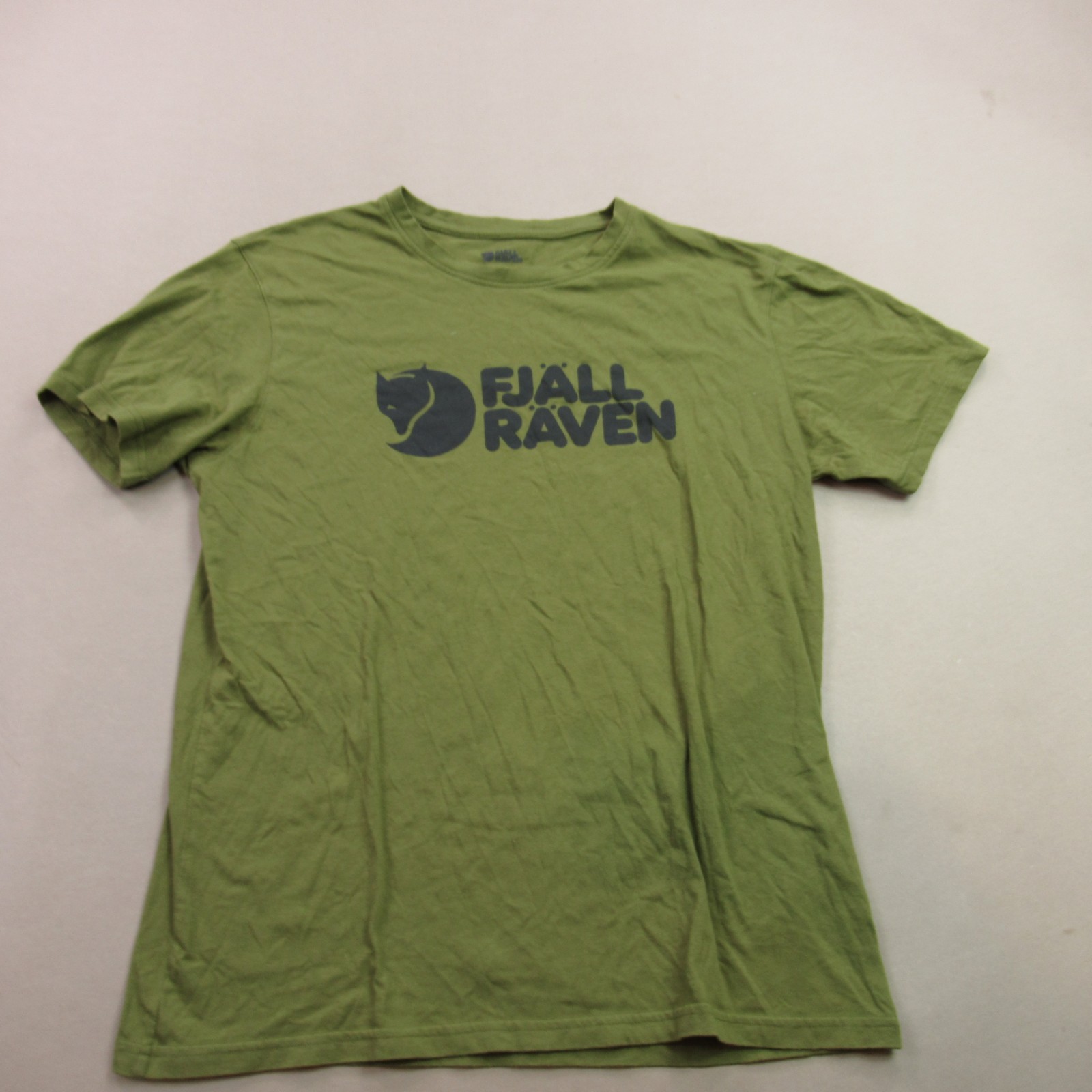 Fjall Raven Shirt Mens Medium Short Sleeve Crew Neck Outdoors Lightweight Green