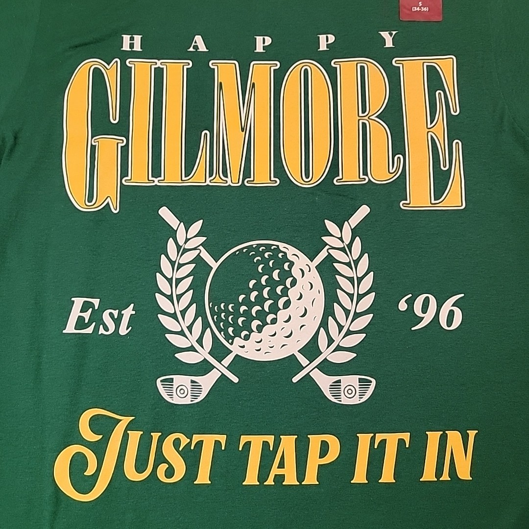 Happy Gilmore Men's Green Graphic Tee, Size S (34-36), "Just Tap It In" gallery