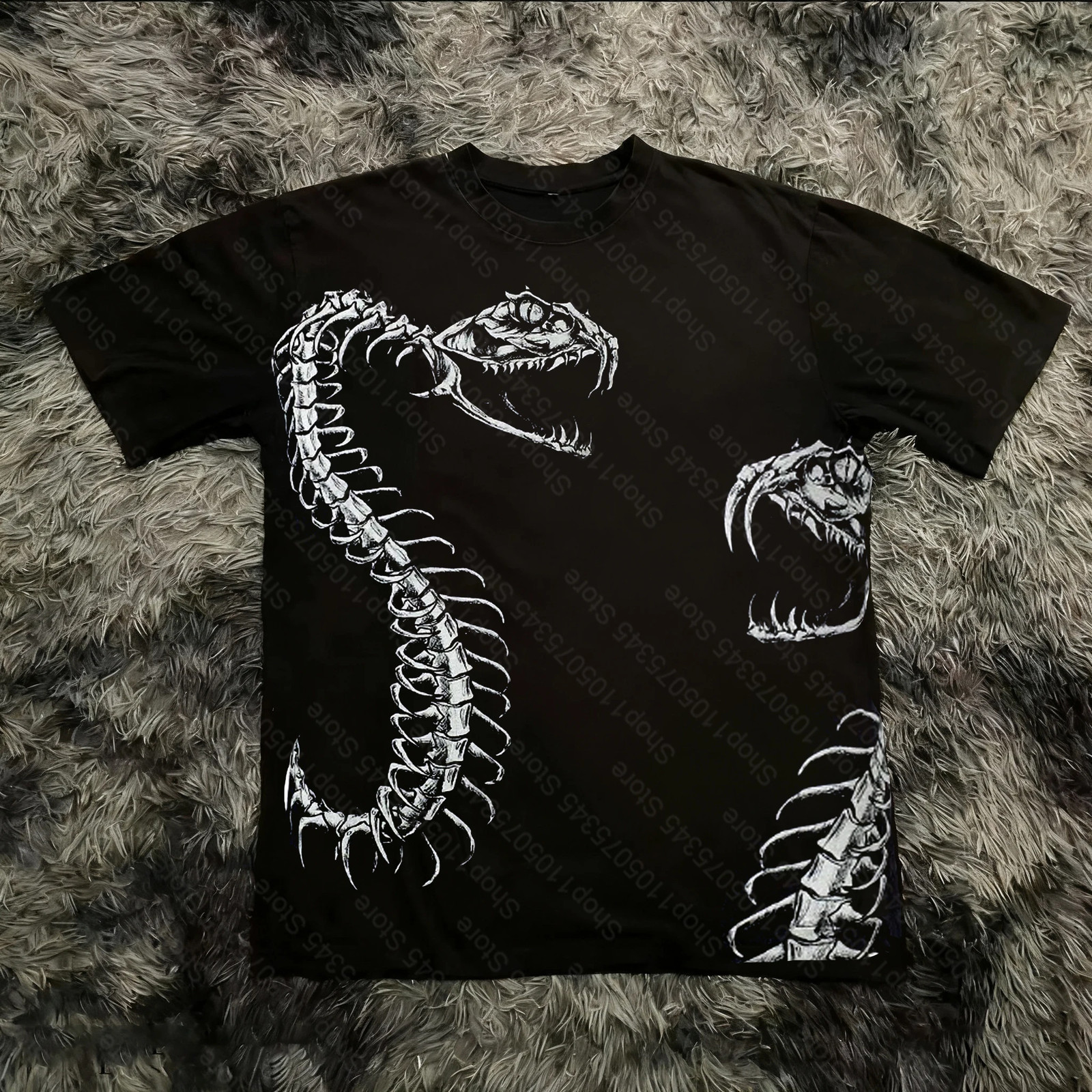 Retro Classic Gothic Style T-shirt Print Oversized Shirt High Street Shirts gallery