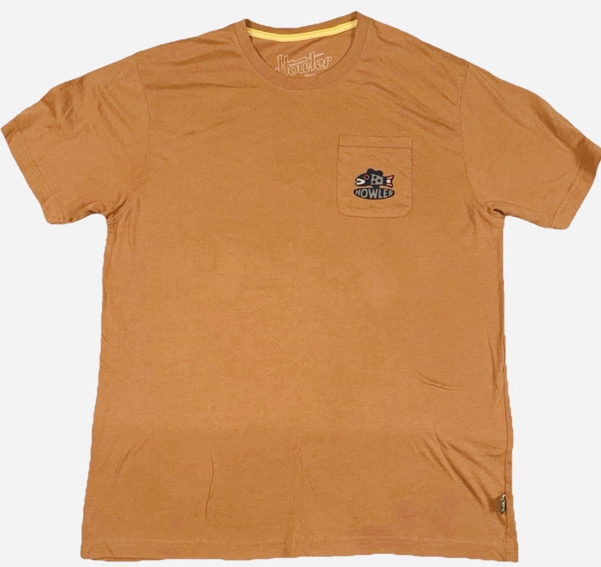 Howler Brothers Mens XL Burnt Orange Graphic Pocket Tee T Shirt Cowboy Outdoor gallery