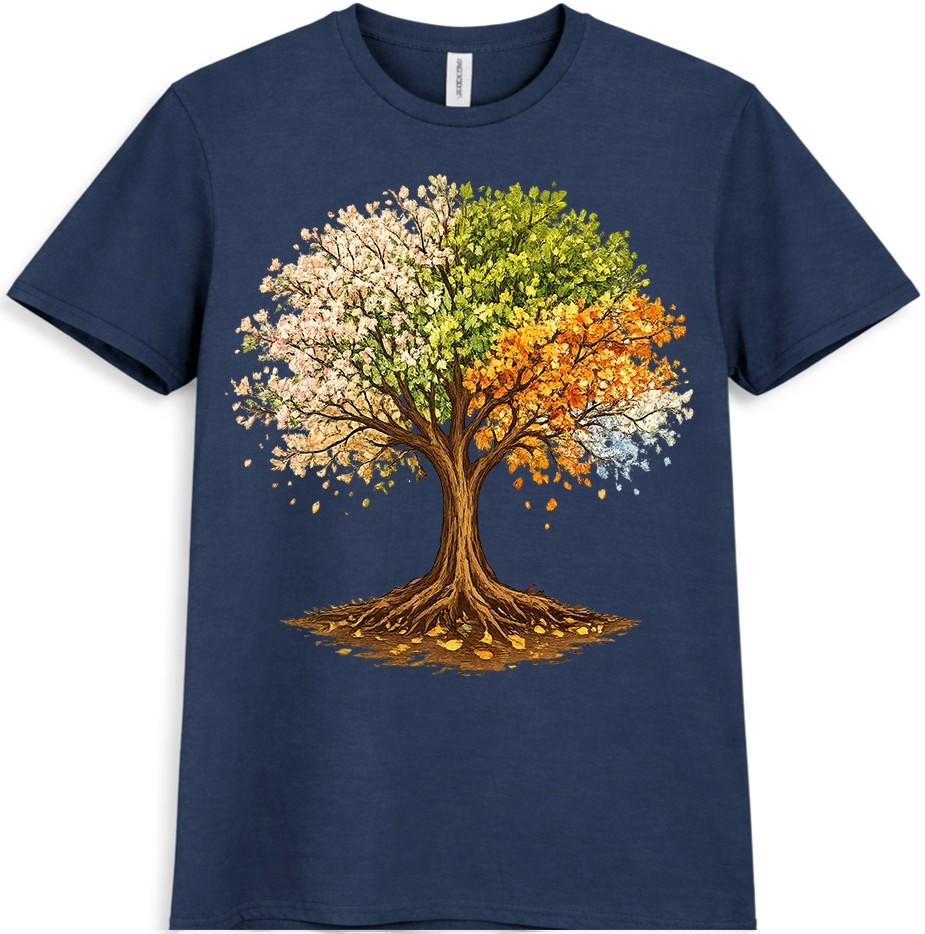 Tree Four Seasons T Shirt Spring Summer Fall Winter Nature Graphic Tee gallery