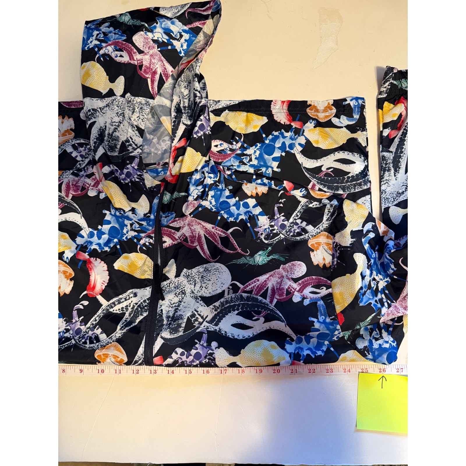 Bonobos Fielder Hoodie L | Octopus Print Oceancore Y2K Streetwear Eco Pullover gallery