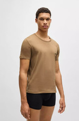 T-Shirts BOSS Mens Multicoloured 3 Pack Short Sleeve With Logo – Size M