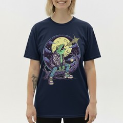 Funny Frog Flannel Howling Moon Spooky Tree Retro Graphic Tee Gift Men