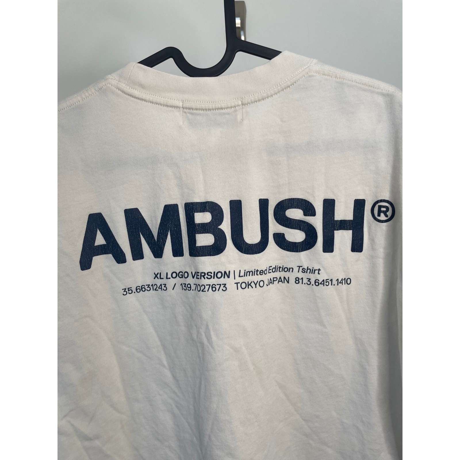 Ambush T Shirt XL Logo Version Tokyo Japan Limited Edition Cream Medium gallery