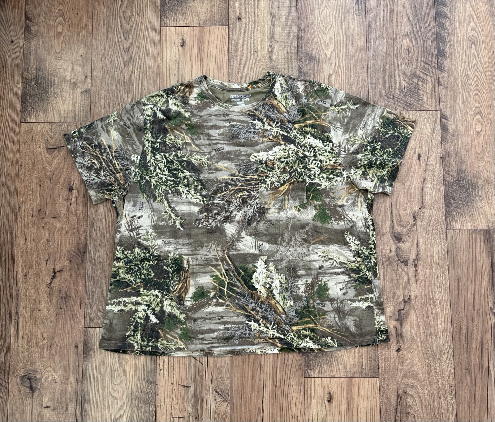 Mens RealTree Camo T-Shirt 3XL Cotton Short Sleeve Hunting Fishing gallery