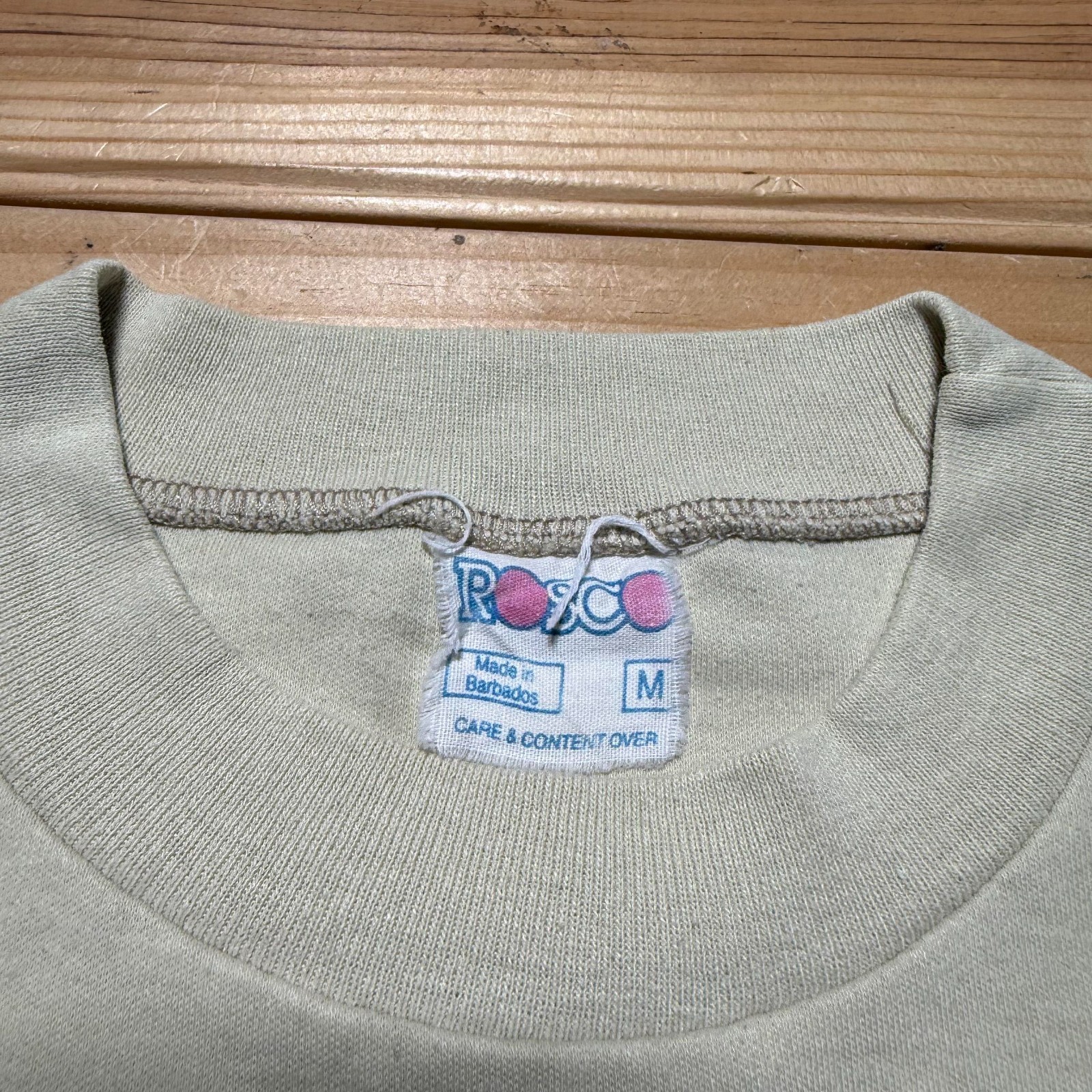 Vintage 80s 90s Barbados Beach Bum Caribbean Tropical Surf Tourist Shirt Medium gallery