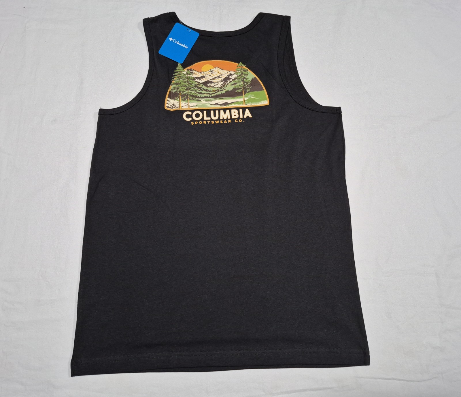 Columbia Men's Outdoor Graphic Tank Top Black Sleeveless Sports Athletic Gym gallery