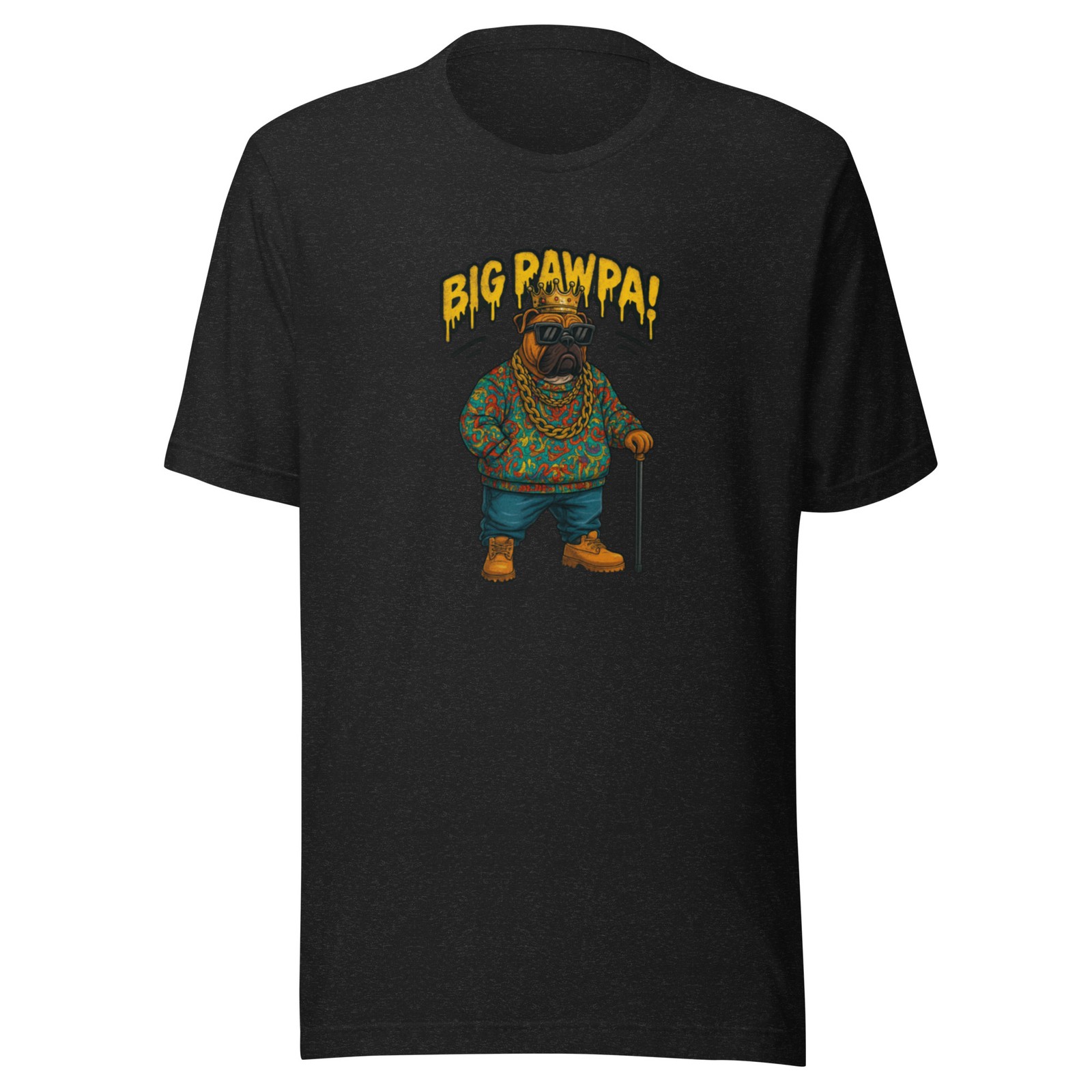Vintage Vibes Meets Street Royalty – 90s Hip Hop Bulldog Tee Unisex gallery