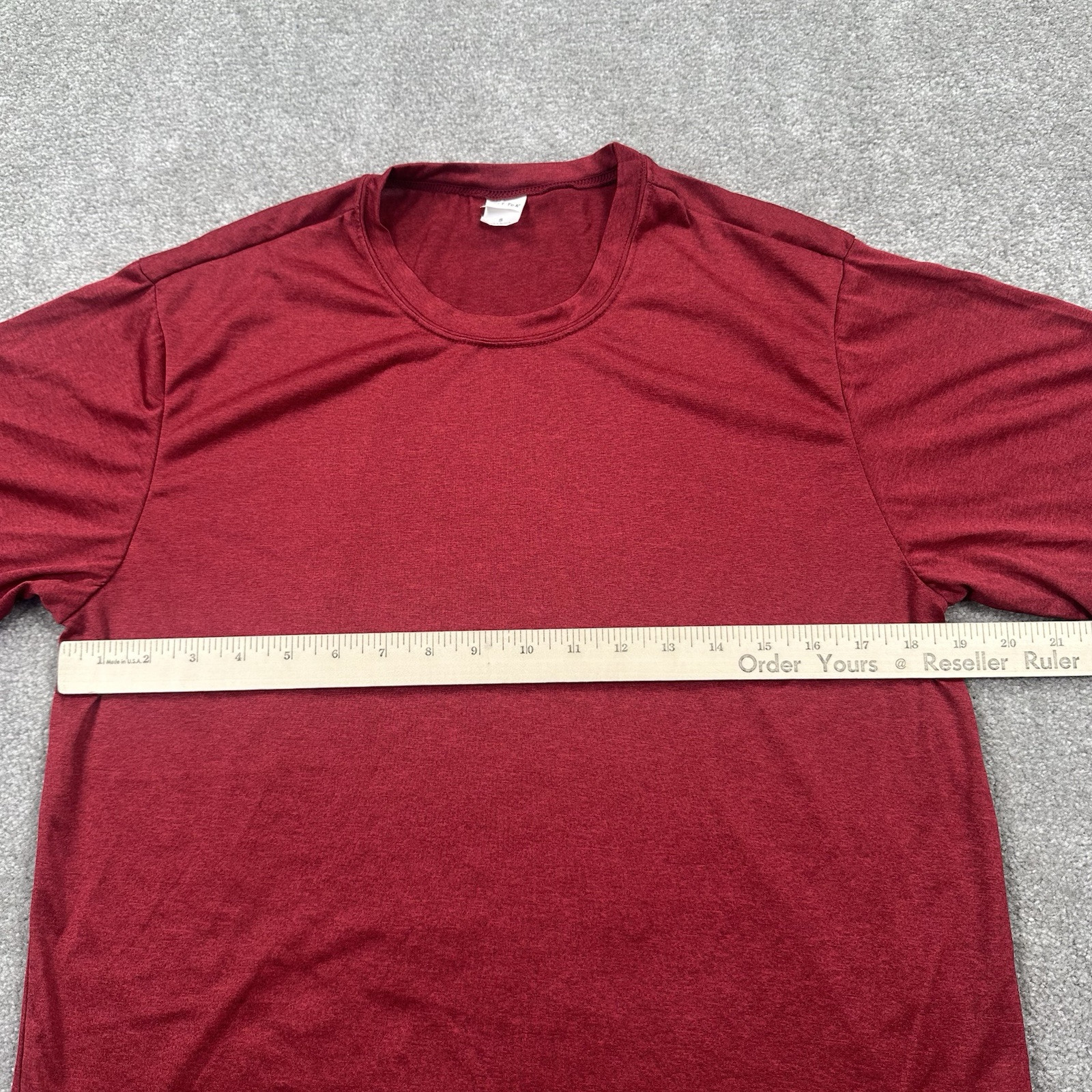 Sport-Tek Adult T Shirt Size Small Dark Red Short Sleeves Activewear gallery