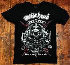 Motorhead Born to Lose Live to Win Logo Black Unisex T-shirt Size S-5XL