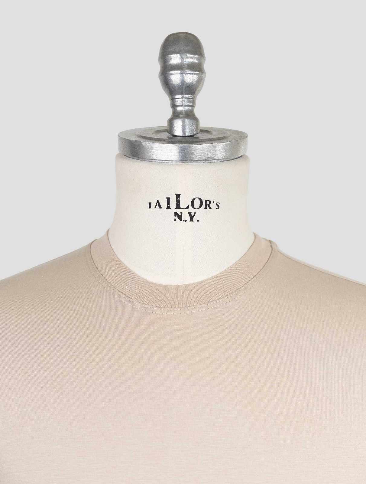 NEW KIRED BEIGE SUPIMA COTTON T-SHIRT US 46 - EU 56 KR19 gallery