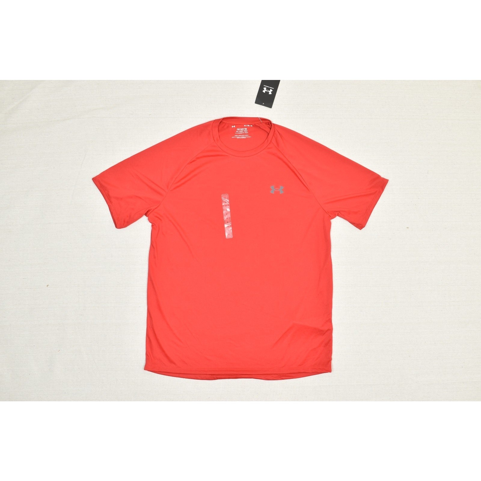 NEW Under Armour UA Tech 2.0 Short Sleeve T-Shirt Athletic Loose Fit Red Size M gallery