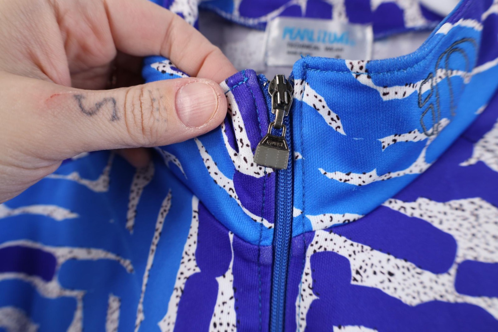 Vtg 90s Pearl Izumi Mens XL Abstract 1/4 Zip Bicycle Cycling Jersey Shirt USA gallery