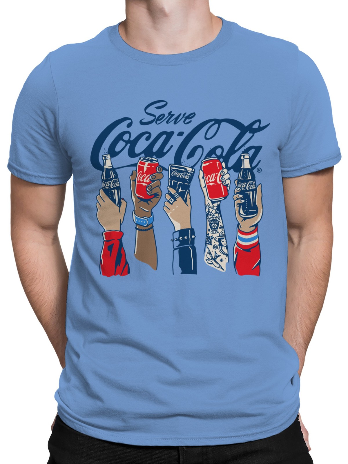 Officially Licensed Coca Cola Celebrate with Coca-Cola Artwork Men's T-shirt gallery