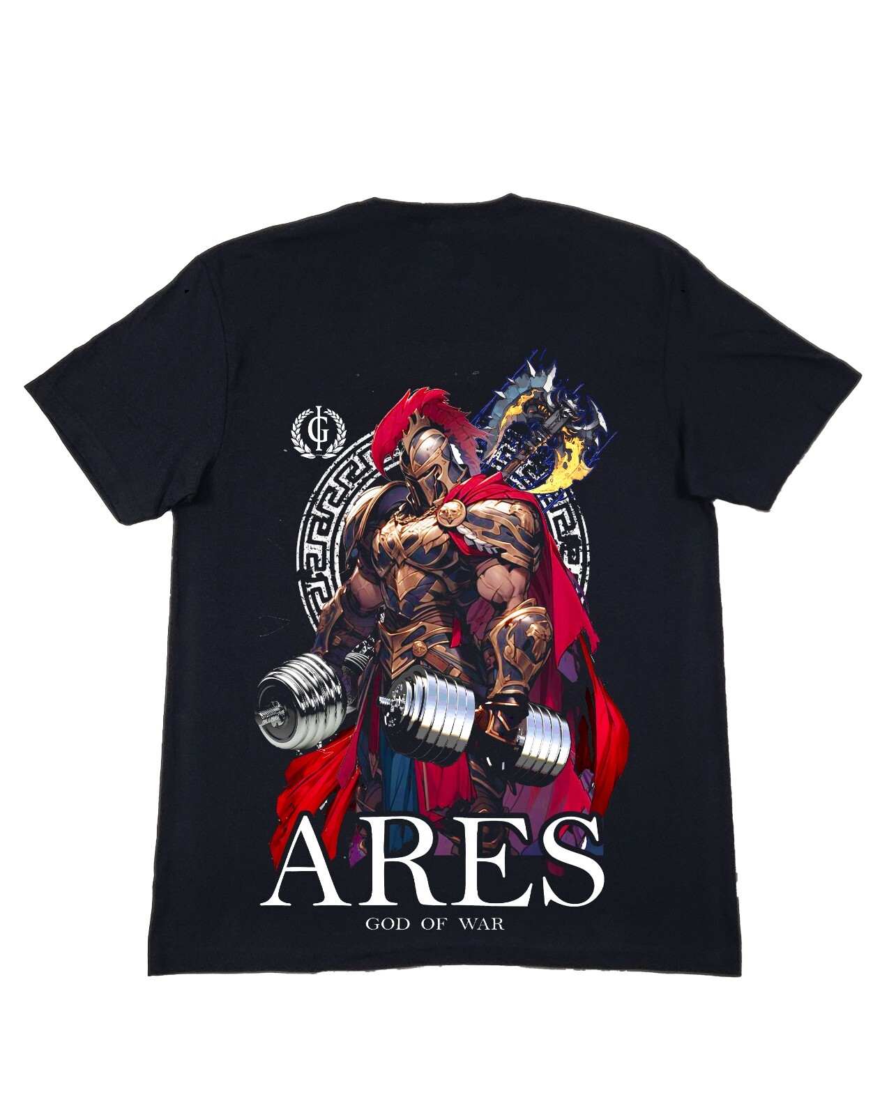 Iron Gods Ares Gym T-Shirt Pump Cover Gym Outfit Ares God Of War Tee Gym Tee gallery