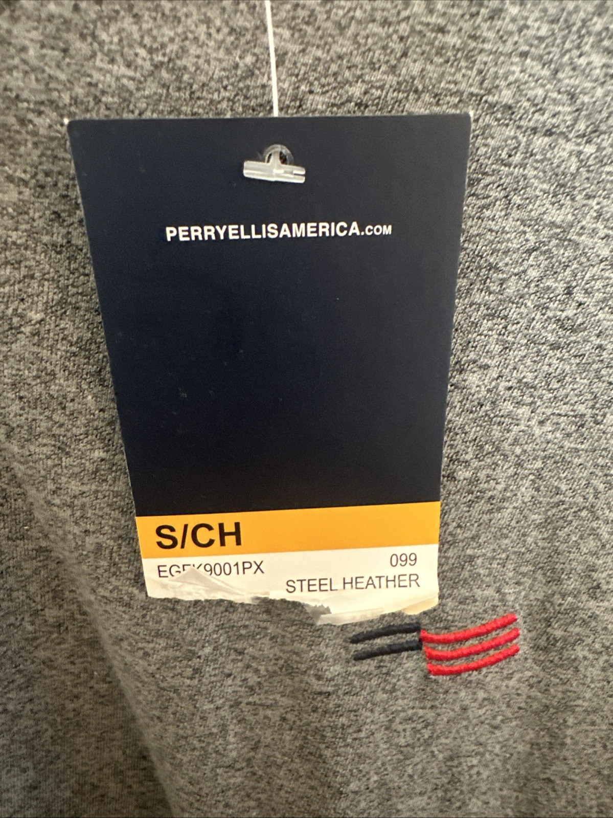 Perry Ellis Steel Heather Men's Size S Short Sleeve Grey NWT T Shirt gallery