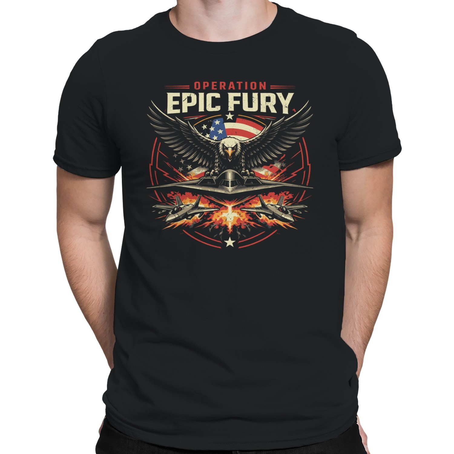 Operation Epic Fury Eagle Strike Men's T-shirt gallery