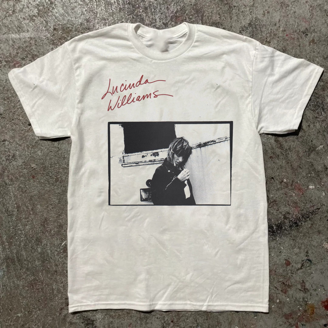 Retro Lucinda Williams Collection Album Heavy Cotton White T-Shirt S-5XL EN738 gallery