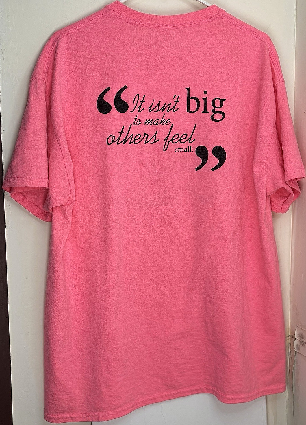 Gildan Men's Anti Bullying Shirt XL Pink Be Buddies Not Bullies Graphic T-Shirt gallery