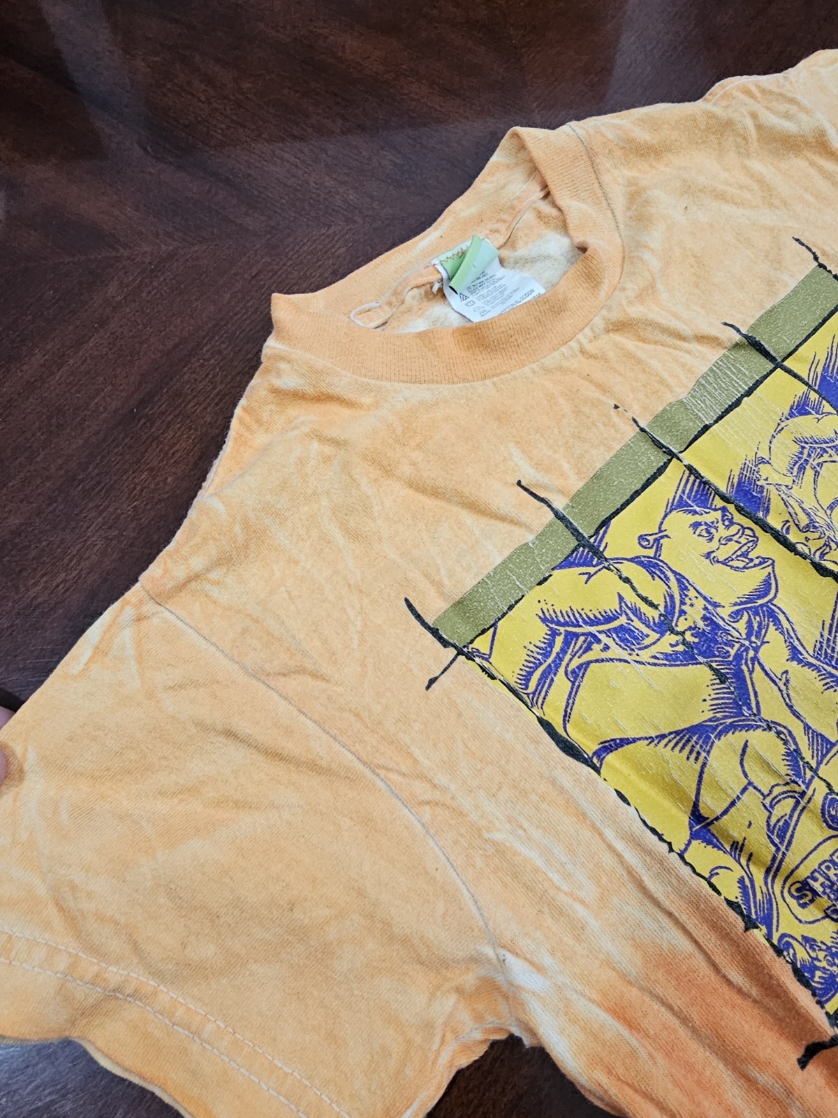 2001 Vintage Ogre Style Shrek Skateboard T Shirt Size Medium Used As-Is See Pics gallery