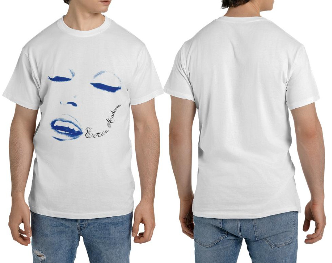 Madonna - Erotica Album Heavy Cotton White Unisex T-shirt Size S-5XL gallery