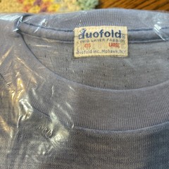 Vintage 50s 60s Duofold Two Layer Fabric Thermal Cotton Long Sleeve USA