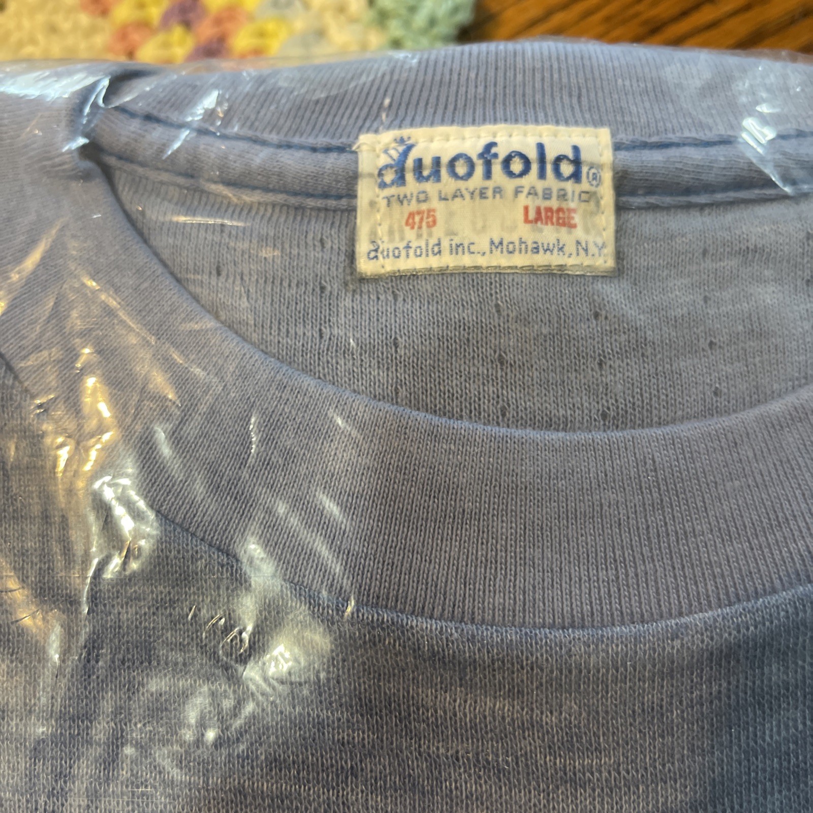Vintage 50s 60s Duofold Two Layer Fabric Thermal Cotton Long Sleeve USA gallery