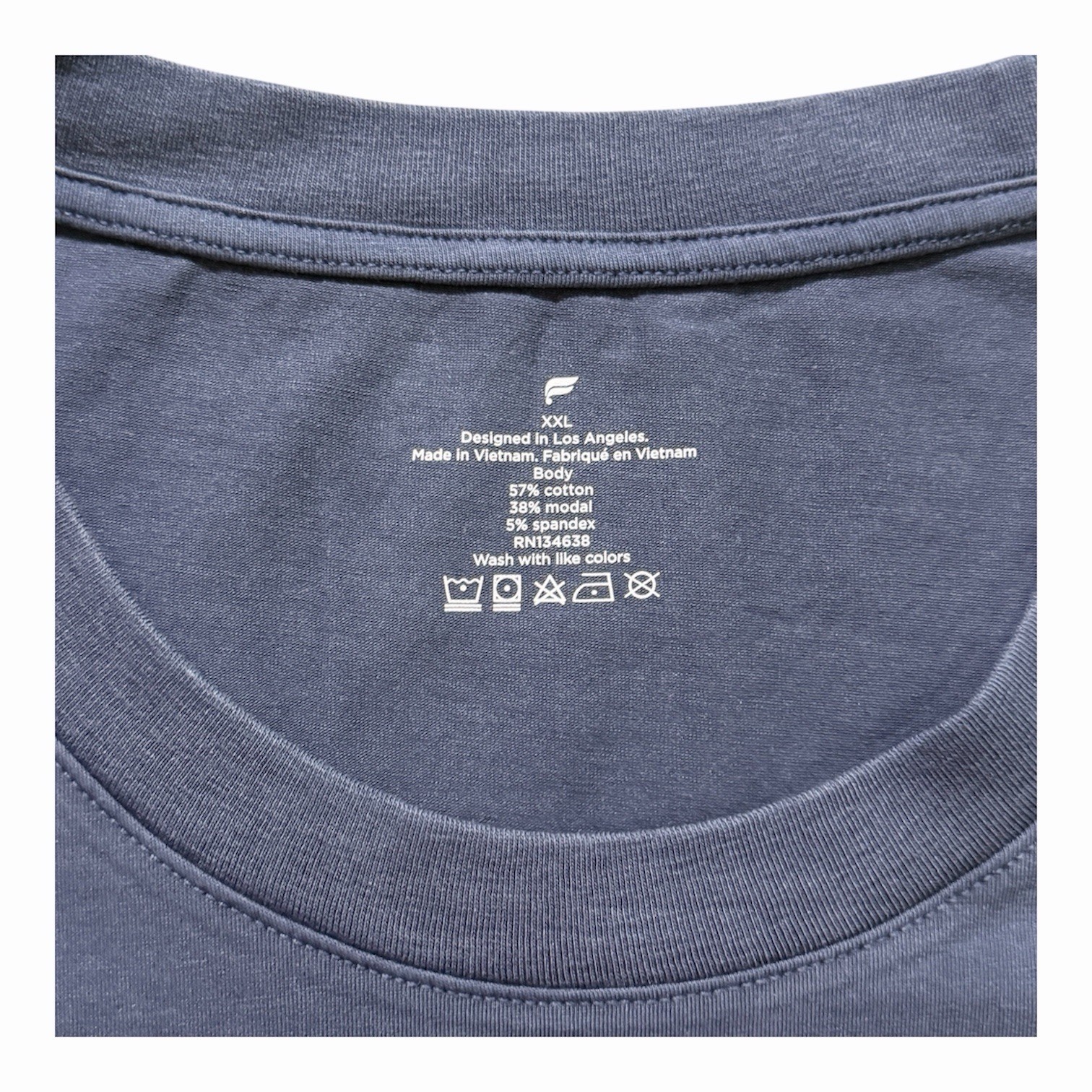 NEW Fabletics The 24 7 T-Shirt Men’s XXL Deep Navy Short Sleeve gallery