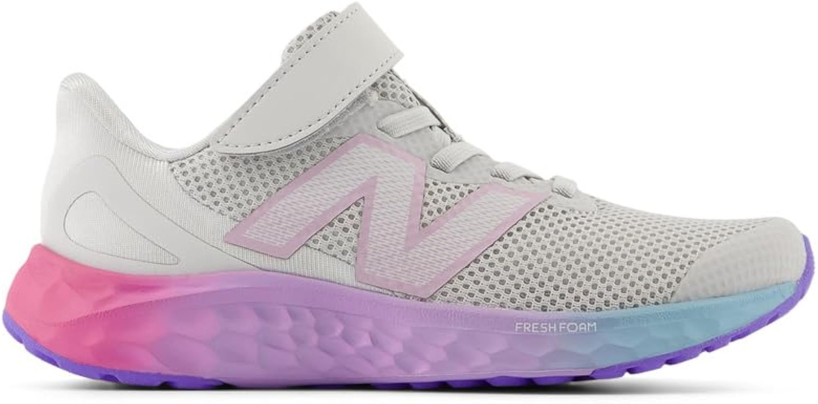 New Balance Fresh Foam Arishi V4 Bungee Lace with Top Strap Running Shoe, Grey M gallery