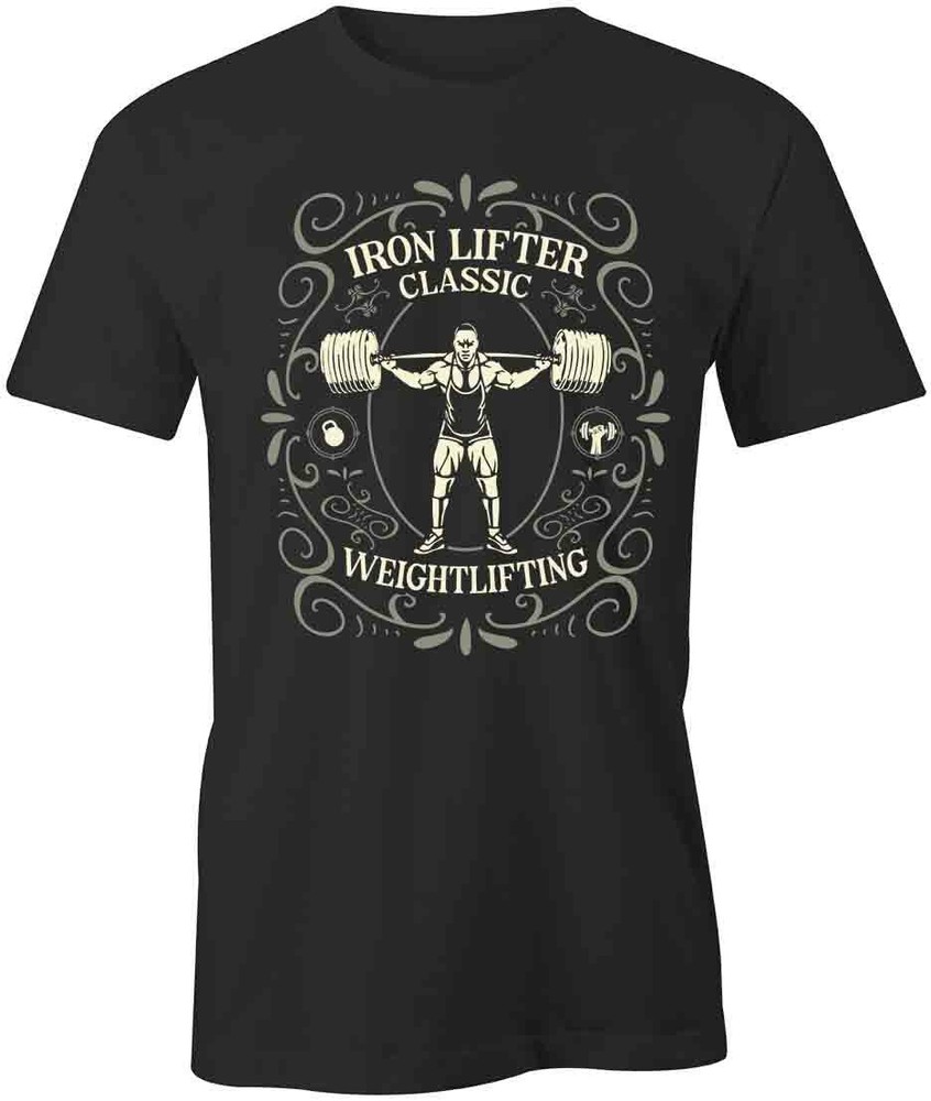 IRON LIFTER WEIGHTLIFTING TShirt Tee Short-Sleeved Cotton CLOTHING S1BSA170