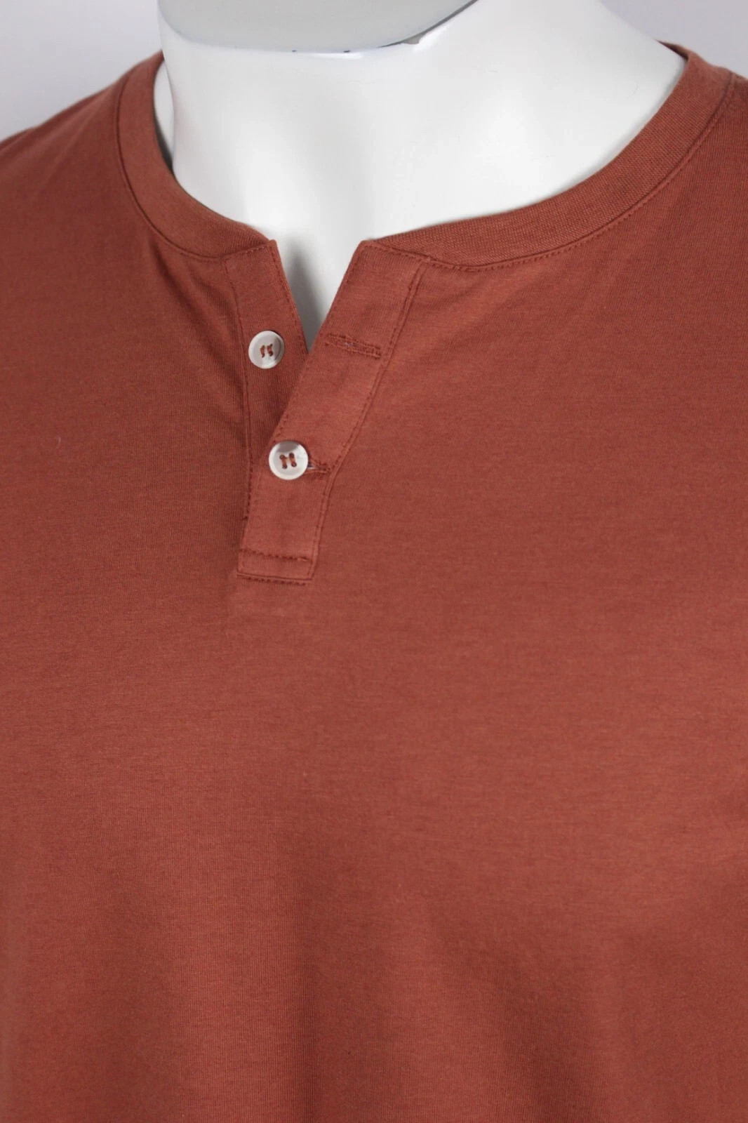 Free Fly Men's Heritage Henley Long Sleeve Bamboo Shirt Clay UPF 50+ gallery