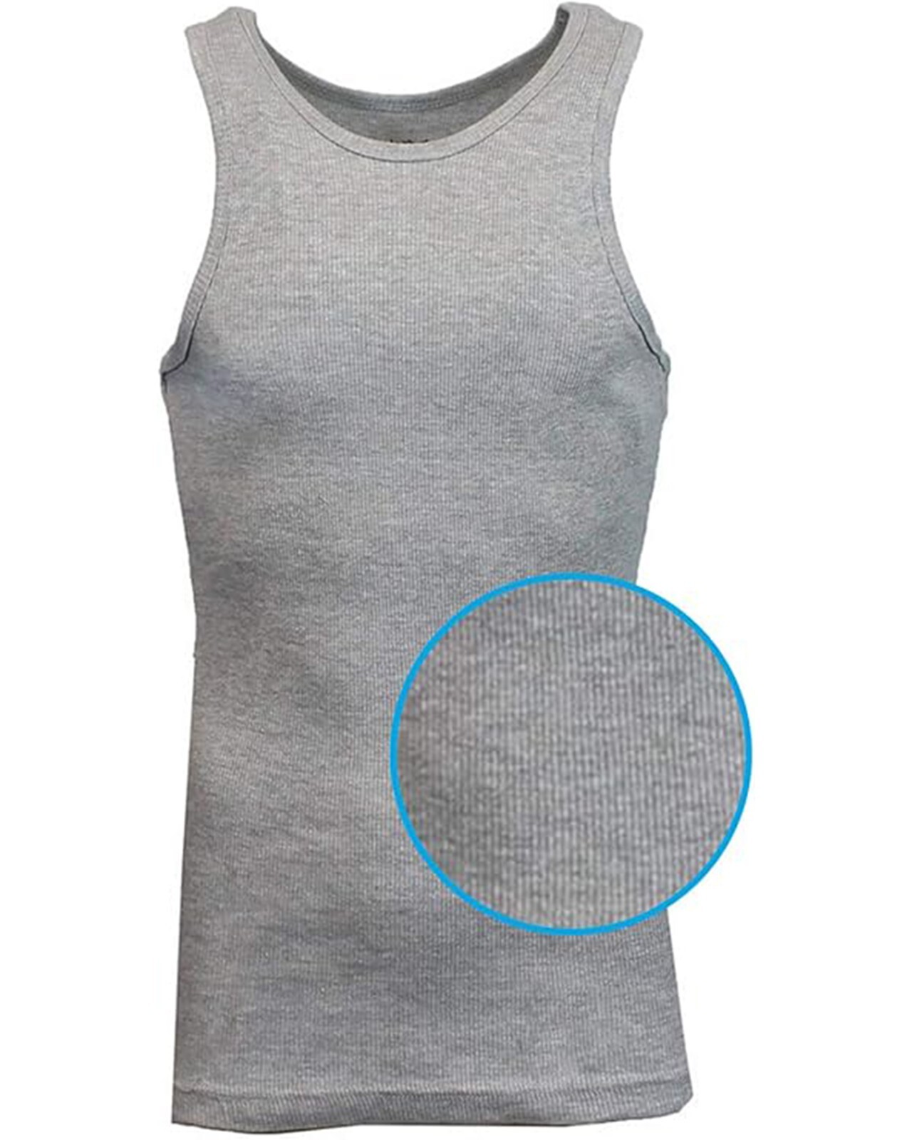 Men's 3 Pack Ribbed Tank Top Shirts Muscle Sleeveless Gym Beach Undershirt NWT gallery