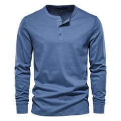 Zonbailon men’s long sleeve solid color crew neck bottomed shirt soft Winter