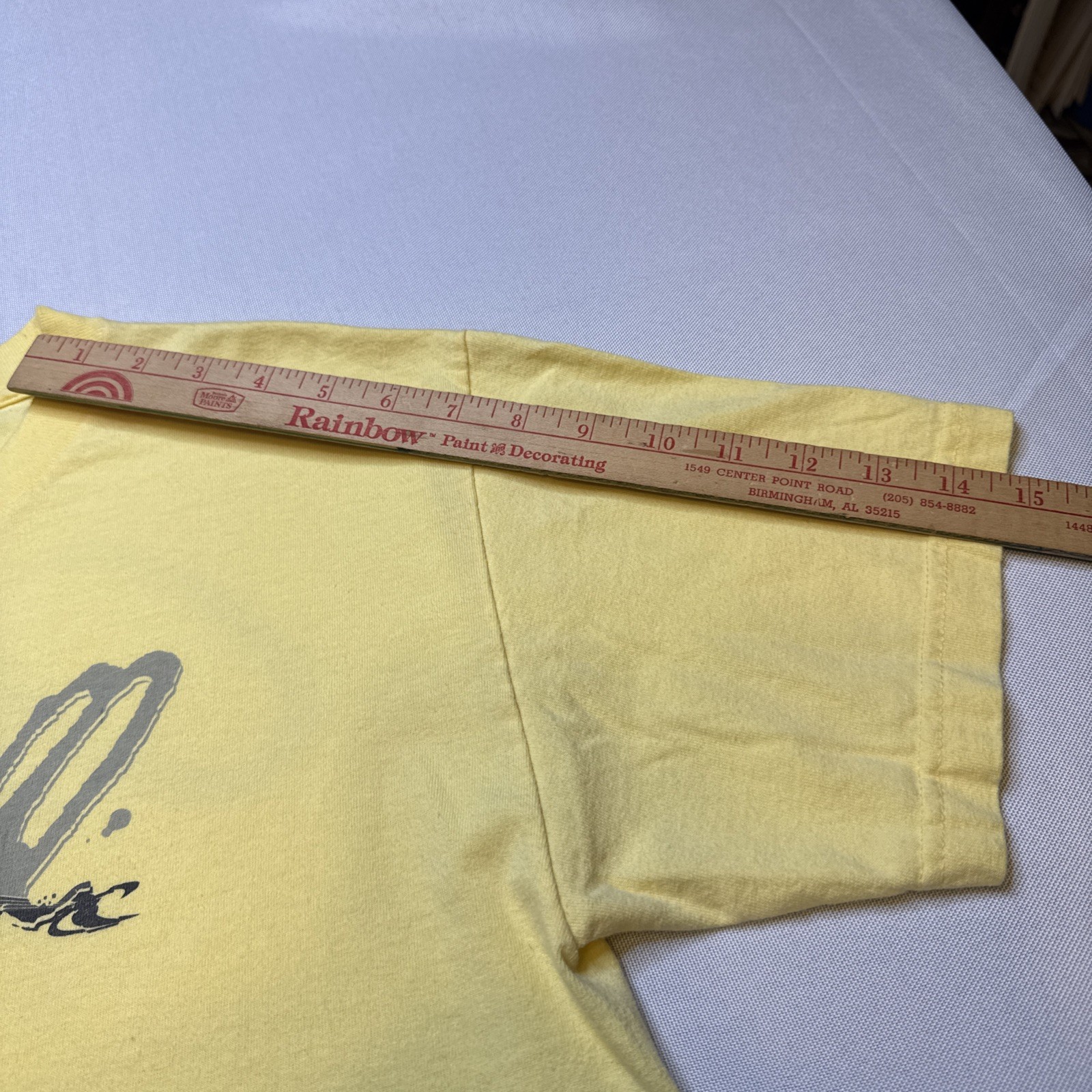 O’neill Shirt Size M Soft Yellow Surfing First Name in the Water Cotton #0085 gallery