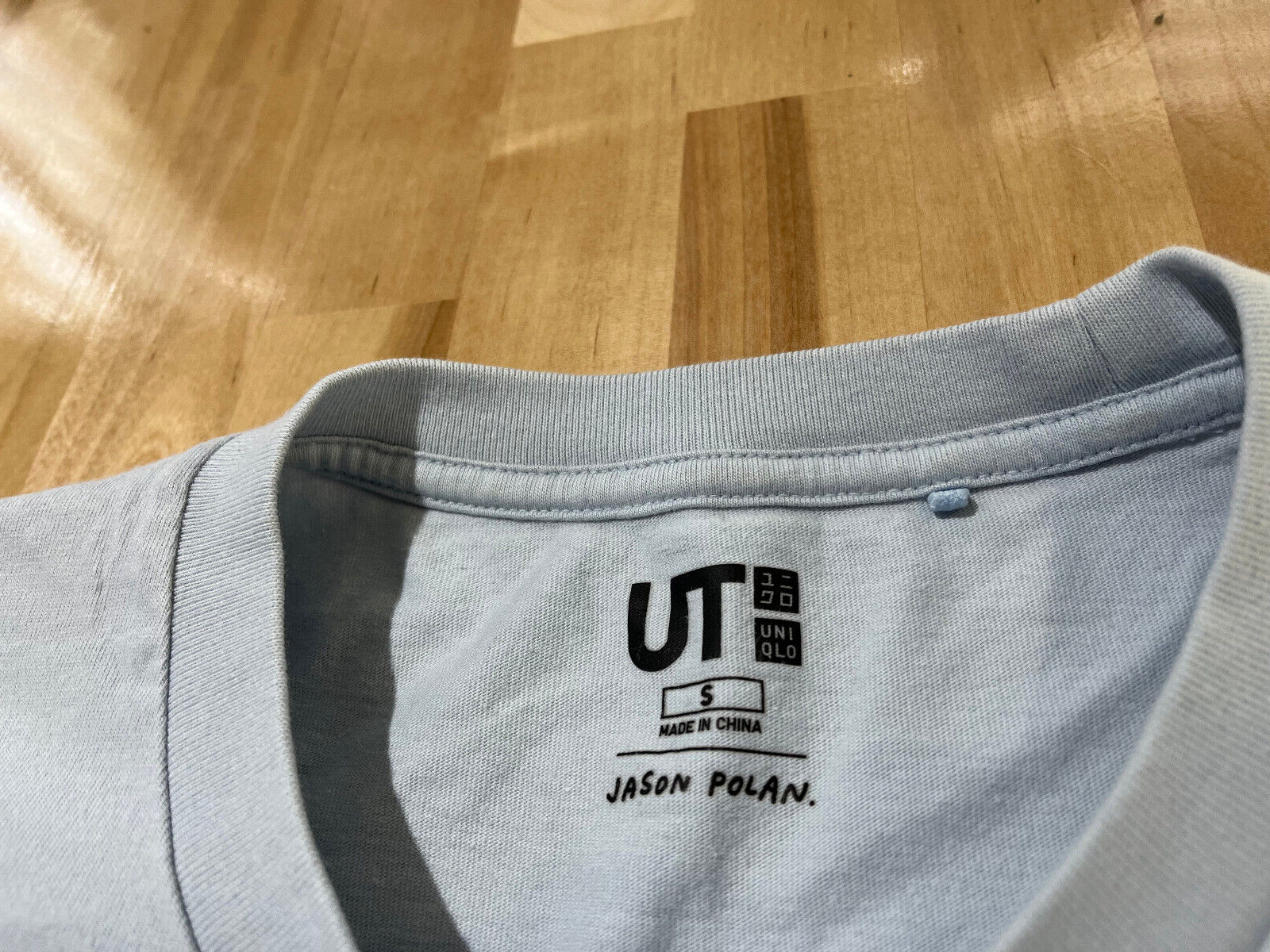 UT Uniqlo X Jason Polan Dad & Son Graphics Light Blue Tshirt - Men's Sz S gallery