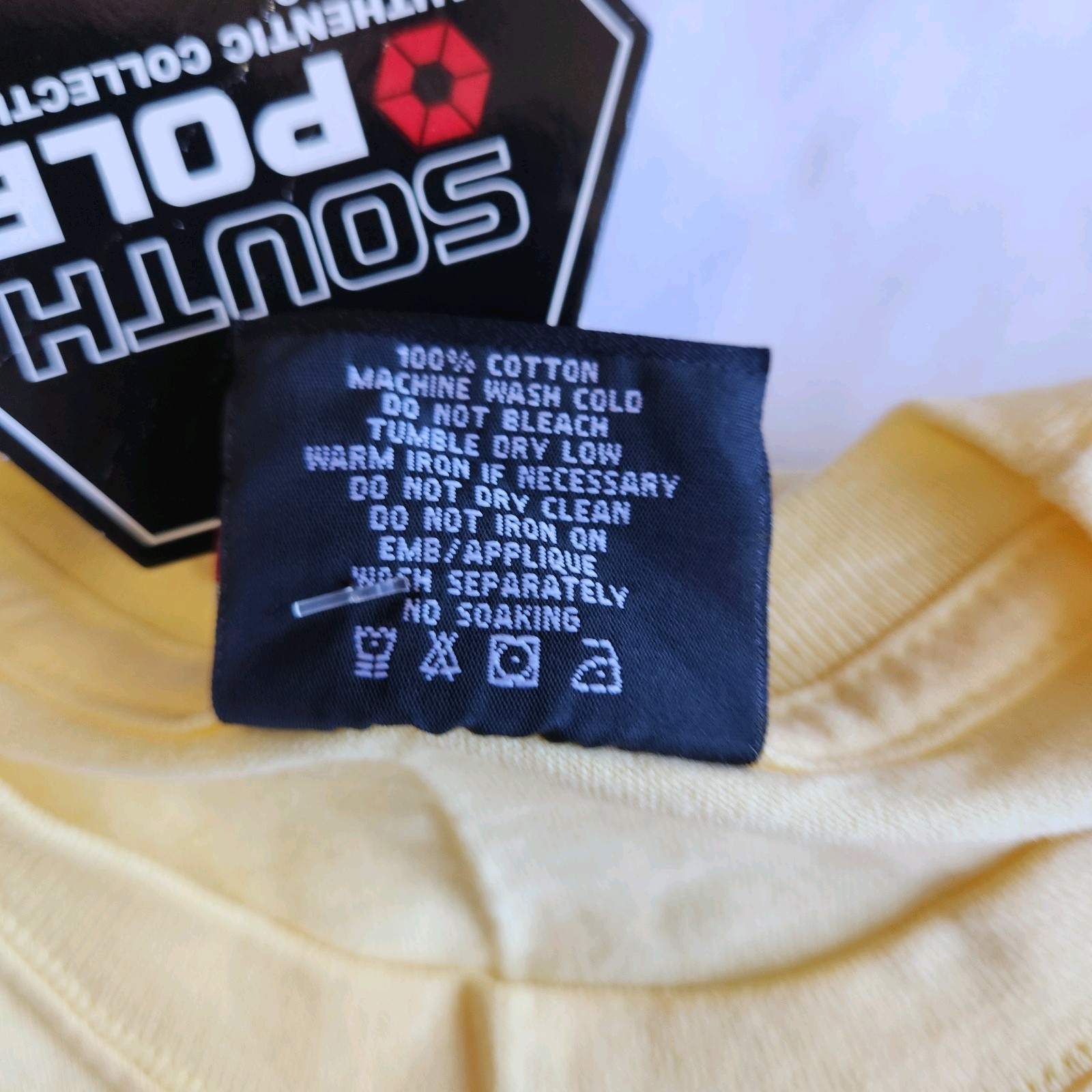 Southpole Yellow Authentic Collection Y2K Streetwear L Crew Neck Graphic T-Shirt gallery