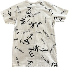 90s Vtg DISNEY All Over MICKEY MOUSE Print RING NECK T-SHIRT Park Exclusive AOP